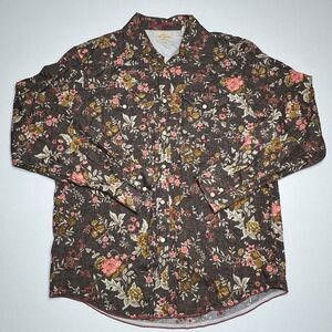 Tommy Bahama Jeans Mens M Button Up Shirt Long Sleeve Island Crafted  Floral